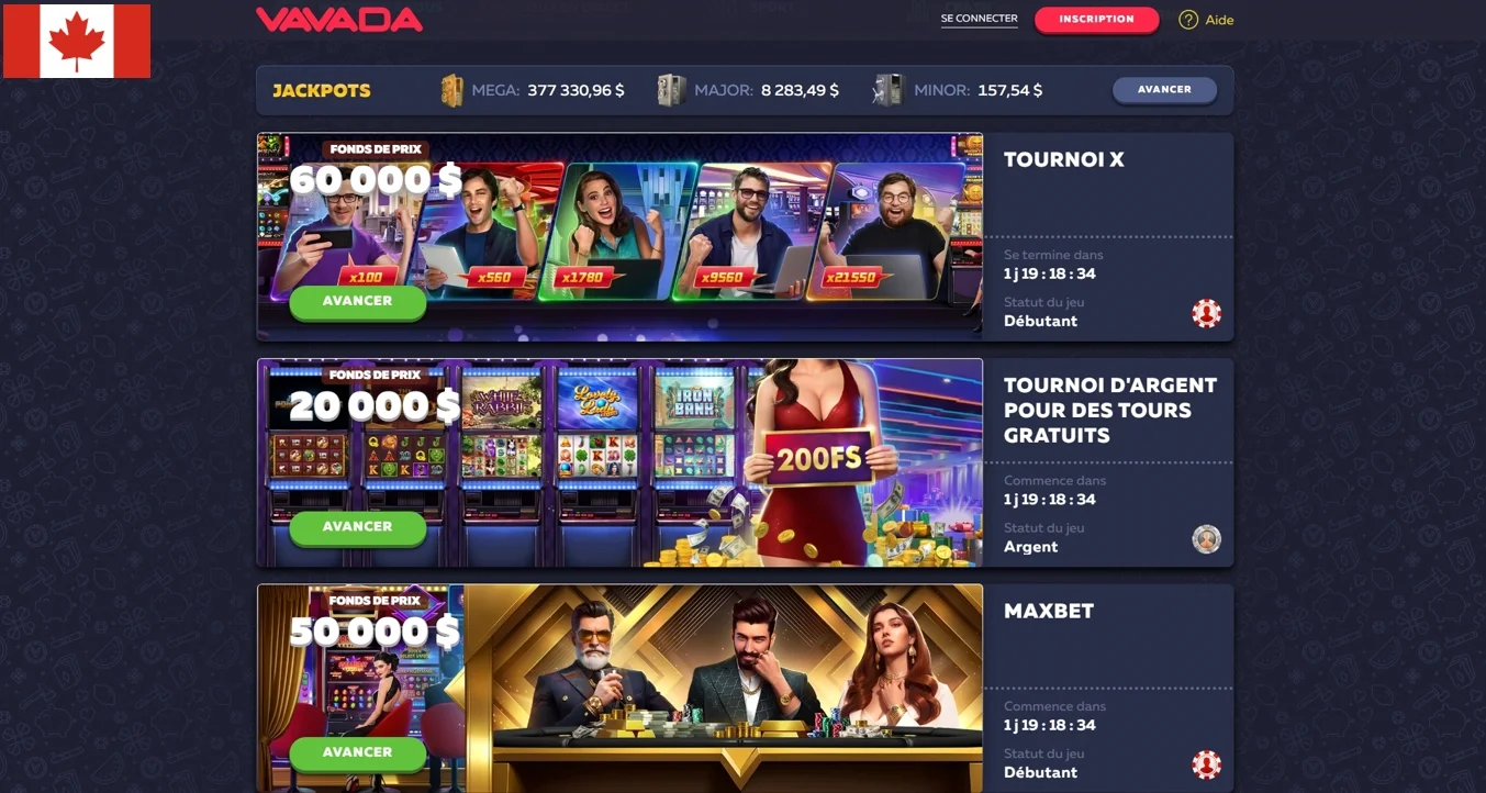 Vavada Casino Tournoi